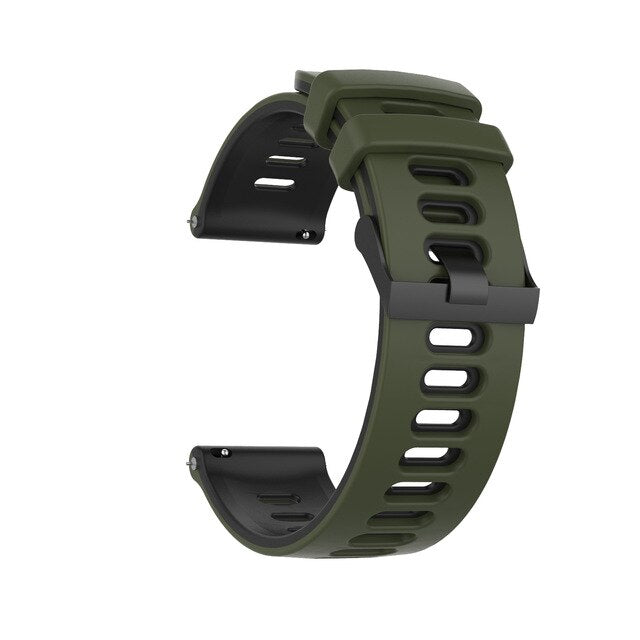 22mm Samsung Galaxy Watch Strap/Band | Army Green/Black Sports Strap/Band