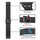 22mm Samsung Galaxy Watch Strap/Band | Black Milanese Strap/Band