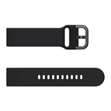 22mm Samsung Galaxy Watch Strap/Band | Black Silicone Strap/Band