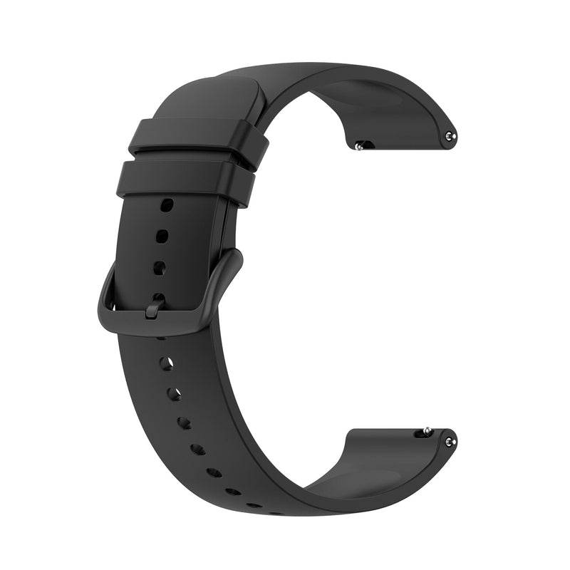 22mm Samsung Galaxy Watch Strap/Band | Black Smooth Silicone Strap/Band