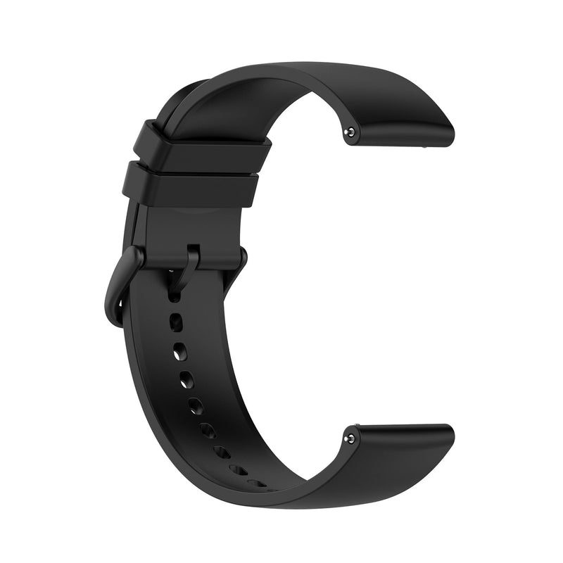 22mm Samsung Galaxy Watch Strap/Band | Black Smooth Silicone Strap/Band