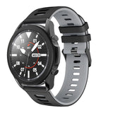 22mm Samsung Galaxy Watch Strap/Band | Black/Grey Sports Strap/Band