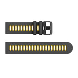 22mm Samsung Galaxy Watch Strap/Band | Black/Yellow Sports Strap/Band