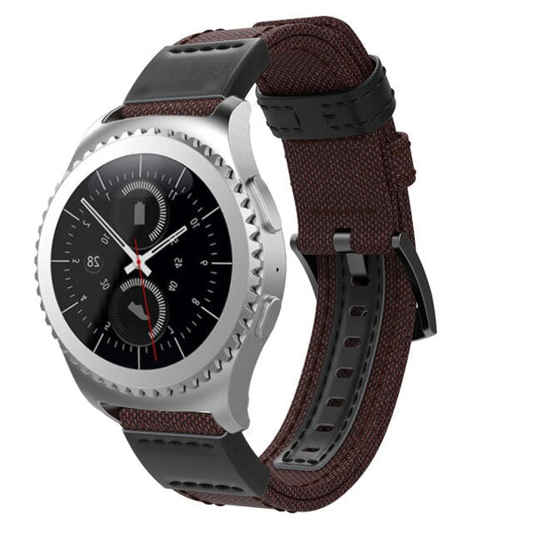 22mm Samsung Galaxy Watch Strap/Band | Brown Canvas Adventurer® Strap/Band