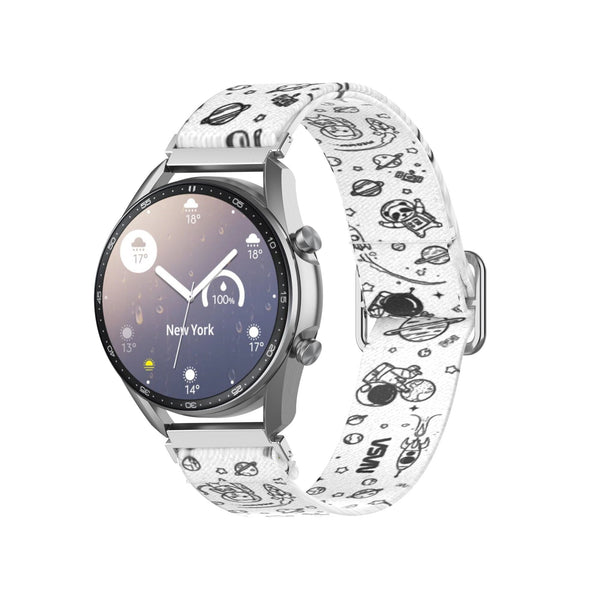 22mm Samsung Galaxy Watch Strap/Band | Cartoon Spaceman Nylon Strap/Band