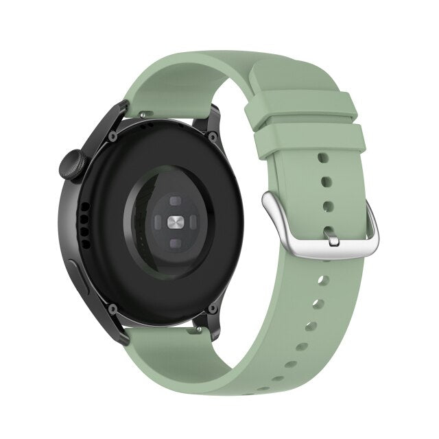 22mm Samsung Galaxy Watch Strap Band Olive Green Smooth Silicone