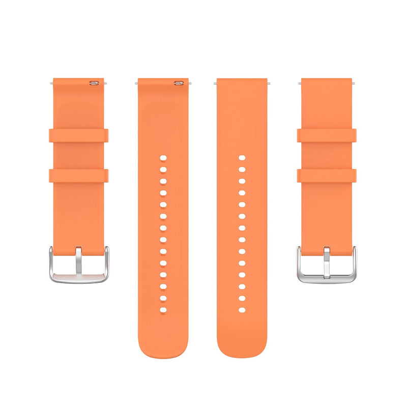 22mm Samsung Galaxy Watch Strap/Band | Orange Smooth Silicone Strap/Band