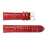 22mm Samsung Galaxy Watch Strap/Band | Red Smooth Leather Strap/Band