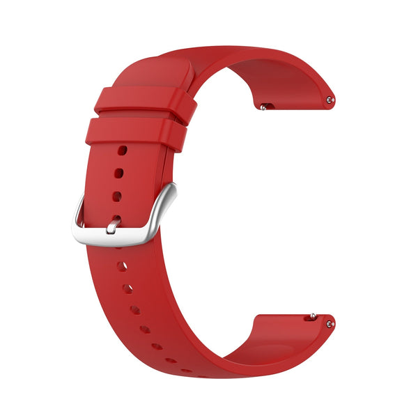 22mm Samsung Galaxy Watch Strap/Band | Red Smooth Silicone Strap/Band