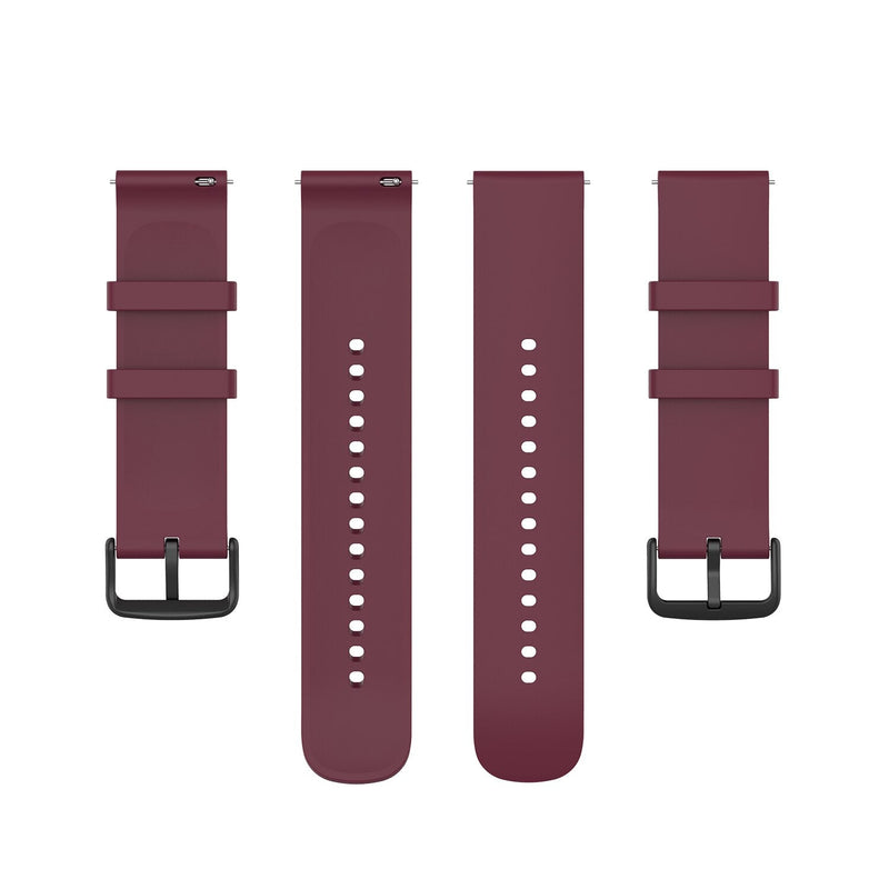 22mm Samsung Galaxy Watch Strap/Band | Red Wine Smooth Silicone Strap/Band