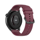 22mm Samsung Galaxy Watch Strap/Band | Red Wine Smooth Silicone Strap/Band