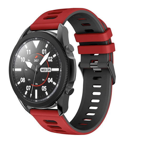 22mm Samsung Galaxy Watch Strap/Band | Red/Black Sports Strap/Band