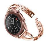 22mm Samsung Galaxy Watch Strap/Band | Rose Gold Glamorous Steel Strap/Band