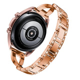 22mm Samsung Galaxy Watch Strap/Band | Rose Gold Glamorous Steel Strap/Band