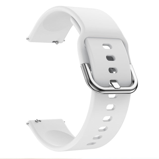 22mm Samsung Galaxy Watch Strap/Band | White Silicone Strap/Band