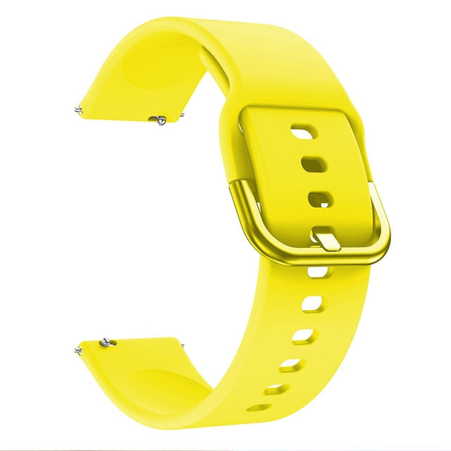 22mm Samsung Galaxy Watch Strap/Band | Yellow Silicone Strap/Band