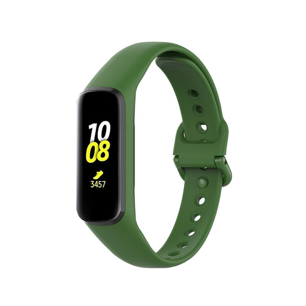 For Galaxy Fit 2 (SM-R220) | Army Green Plain Silicone Strap