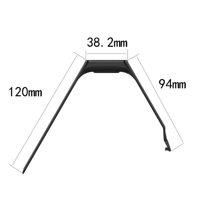 For Galaxy Fit 2 (SM-R220) | Black Plain Silicone Strap