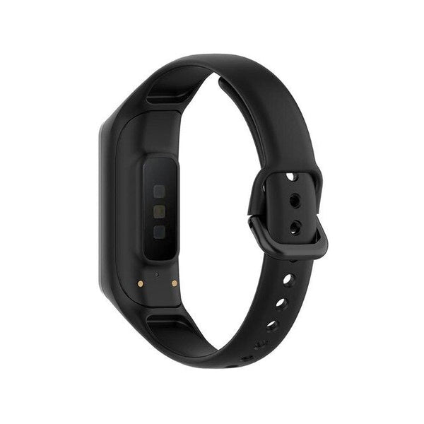 For Galaxy Fit 2 (SM-R220) | Black Plain Silicone Strap