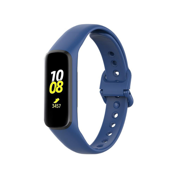 For Galaxy Fit 2 (SM-R220) | Dark Blue Plain Silicone Strap