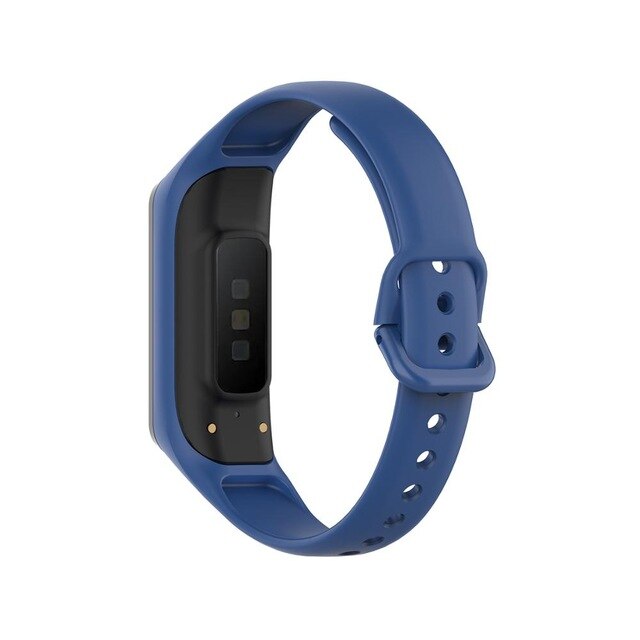 For Galaxy Fit 2 (SM-R220) | Dark Blue Plain Silicone Strap