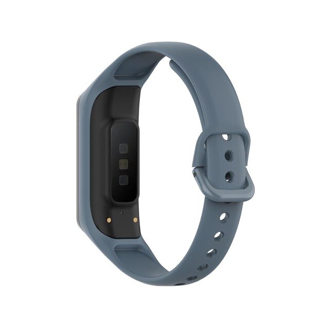 For Galaxy Fit 2 (SM-R220) | Dark Grey Plain Silicone Strap