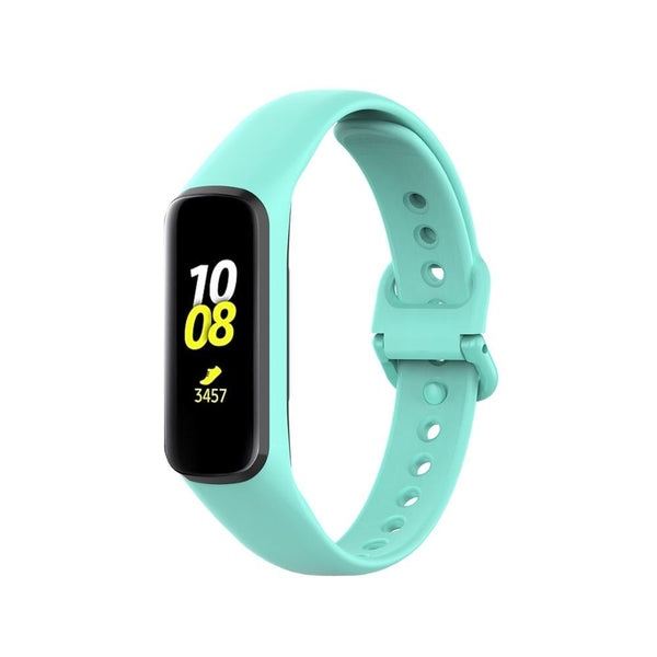 For Galaxy Fit 2 (SM-R220) | Duck Green Plain Silicone Strap