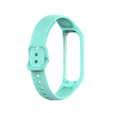 For Galaxy Fit 2 (SM-R220) | Duck Green Plain Silicone Strap