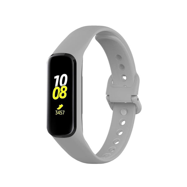 For Galaxy Fit 2 (SM-R220) | Light Grey Plain Silicone Strap