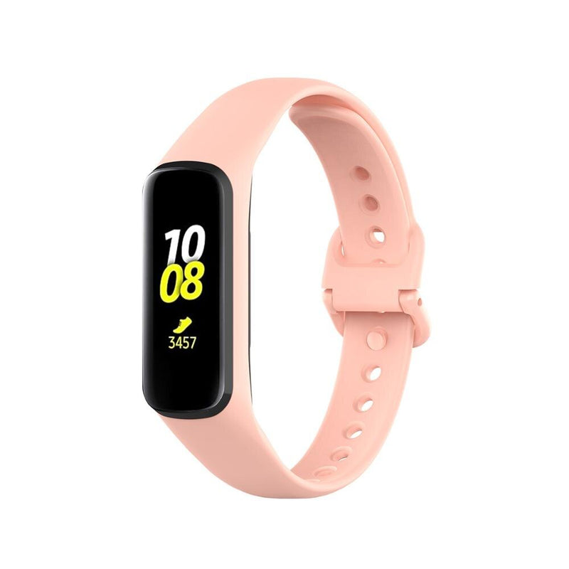 For Galaxy Fit 2 (SM-R220) | Light Pink Plain Silicone Strap