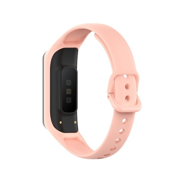 For Galaxy Fit 2 (SM-R220) | Light Pink Plain Silicone Strap