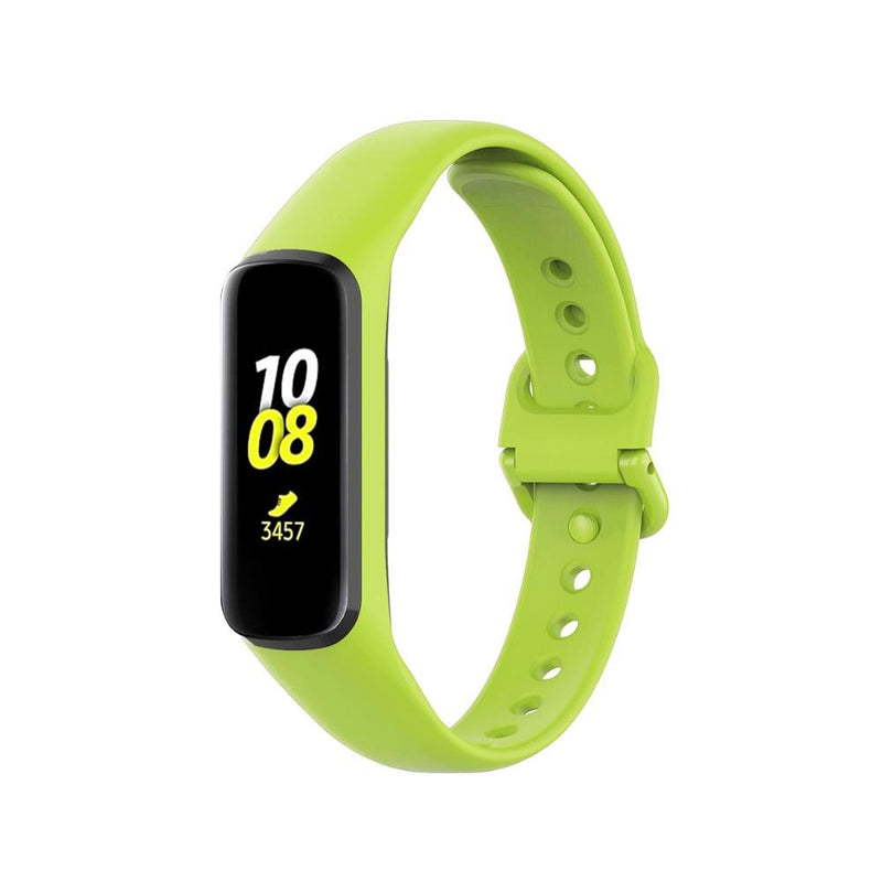 For Galaxy Fit 2 (SM-R220) | Lime Green Plain Silicone Strap