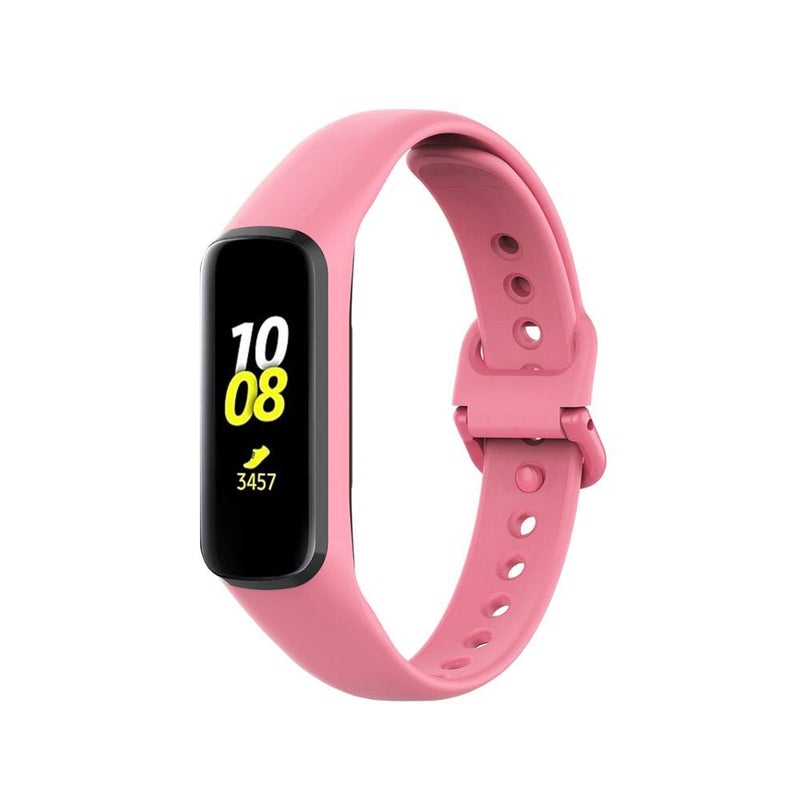 For Galaxy Fit 2 (SM-R220) | Pink Plain Silicone Strap