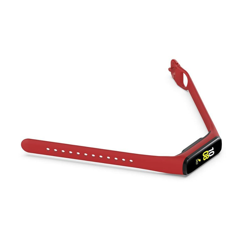 For Galaxy Fit 2 (SM-R220) | Red Plain Silicone Strap