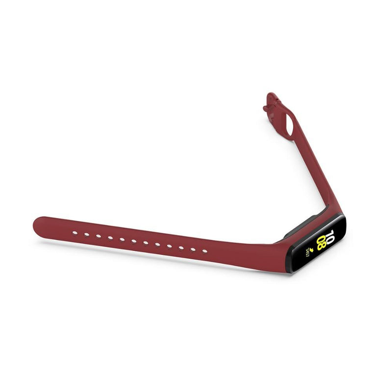 For Galaxy Fit 2 (SM-R220) | Red Wine Plain Silicone Strap