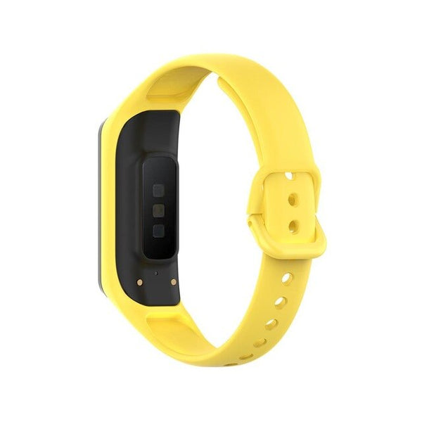 For Galaxy Fit 2 (SM-R220) | Yellow Plain Silicone Strap