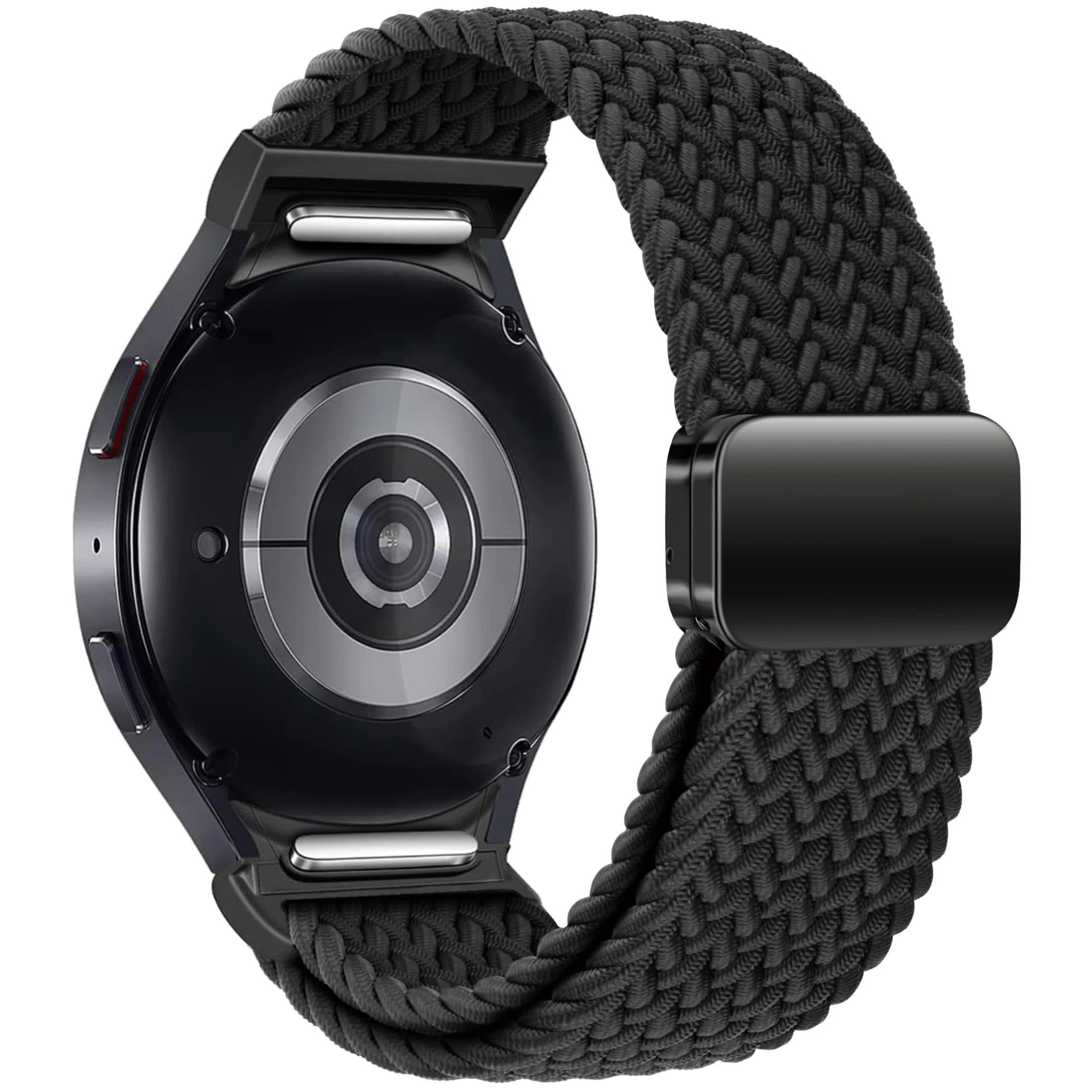20mm Samsung Galaxy Watch Strap/Band Black Braided Watch Strap/Band
