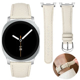 White Leather Samsung Galaxy Watch 8 Strap | For 40mm/42mm/46mm Models