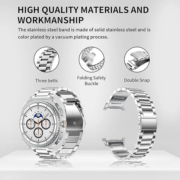 Gold Metal Samsung Galaxy Watch 8 Strap | For 40mm/42mm/46mm Models