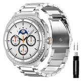 Silver Metal Samsung Galaxy Watch 8 Strap | For 40mm/42mm/46mm Models