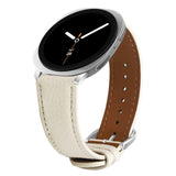 White Leather Samsung Galaxy Watch 8 Strap | For 40mm/42mm/46mm Models
