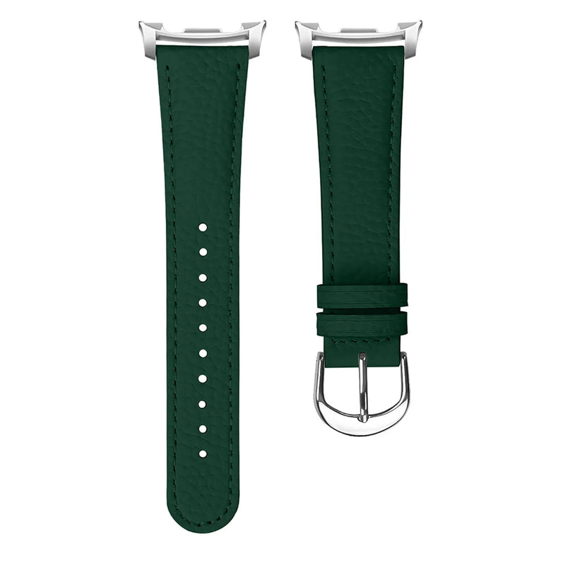 Green Leather Samsung Galaxy Watch 8 Strap | For 40mm/42mm/46mm Models