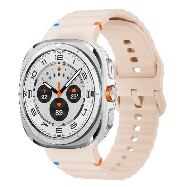 Pink Silicone Samsung Galaxy Watch 8 Strap | For 40mm/42mm/46mm Models