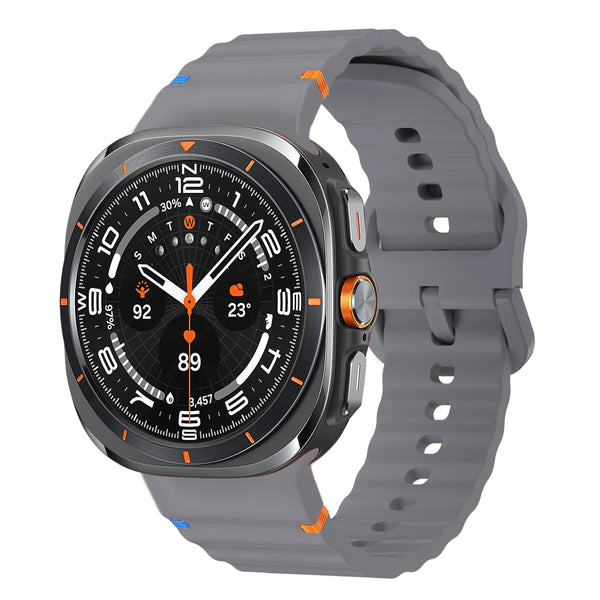 Space Grey Silicone Samsung Galaxy Watch 8 Strap | For 40mm/42mm/46mm Models