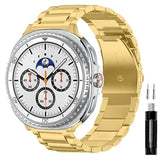 Gold Metal Samsung Galaxy Watch 8 Strap | For 40mm/42mm/46mm Models