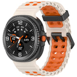 Starlight/Orange Ocean Silicone Samsung Galaxy Watch 8 Strap | For 40mm/42mm/46mm Models