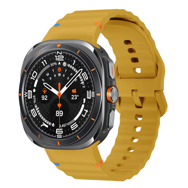 Yellow Silicone Samsung Galaxy Watch 8 Strap | For 40mm/42mm/46mm Models