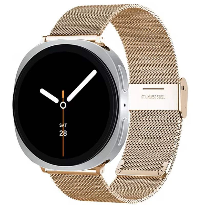 Rose Gold Milanese Samsung Galaxy Watch 8 Strap | For 40mm/42mm/46mm Models